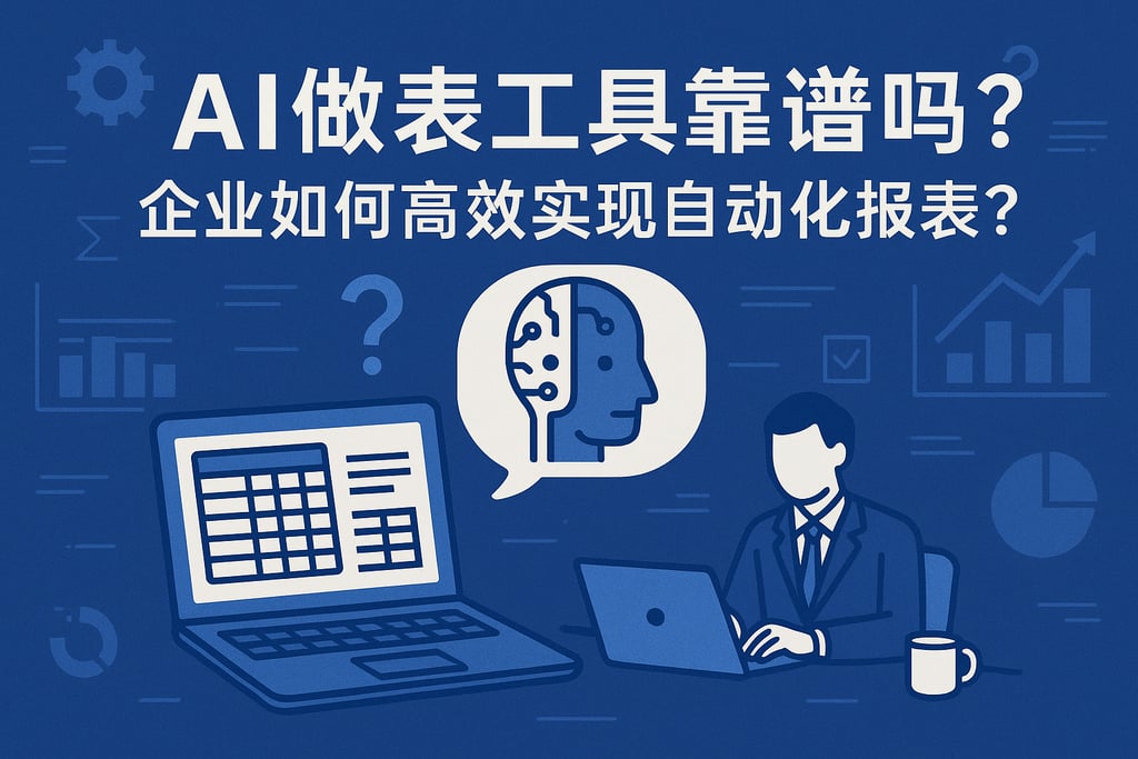 AI做表工具靠谱吗？企业如何高效实现自动化报表？