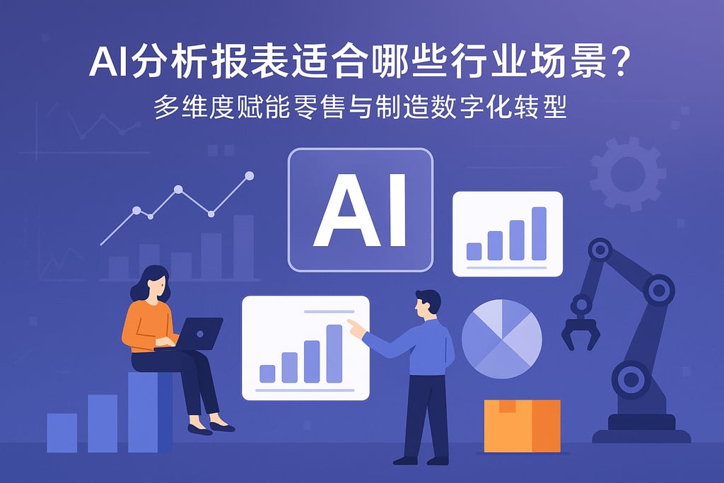 AI分析报表适合哪些行业场景？多维度赋能零售与制造数字化转型