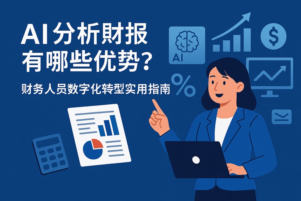 AI分析财报有哪些优势？财务人员数字化转型实用指南