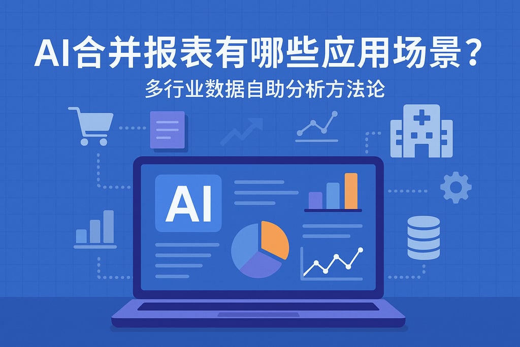 AI合并报表有哪些应用场景？多行业数据自助分析方法论