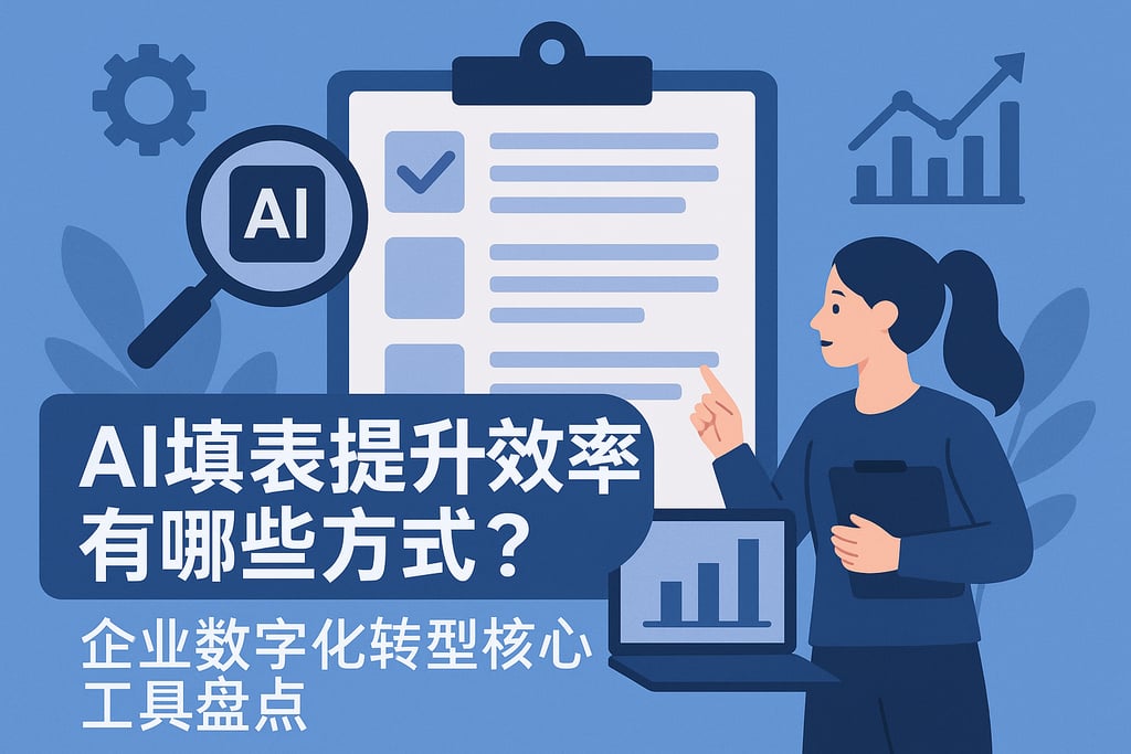 AI填表提升效率有哪些方式？企业数字化转型核心工具盘点