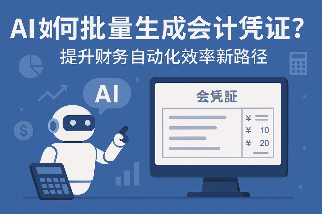 AI如何批量生成会计凭证？提升财务自动化效率新路径