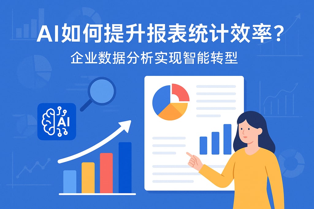 AI如何提升报表统计效率？企业数据分析实现智能转型