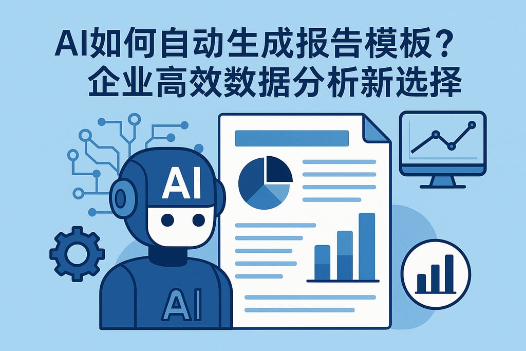 AI如何自动生成报告模板？企业高效数据分析新选择