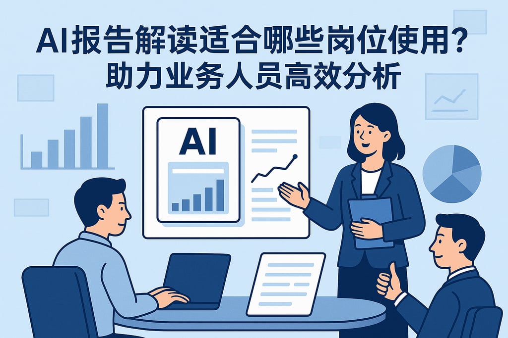 AI报告解读适合哪些岗位使用？助力业务人员高效分析
