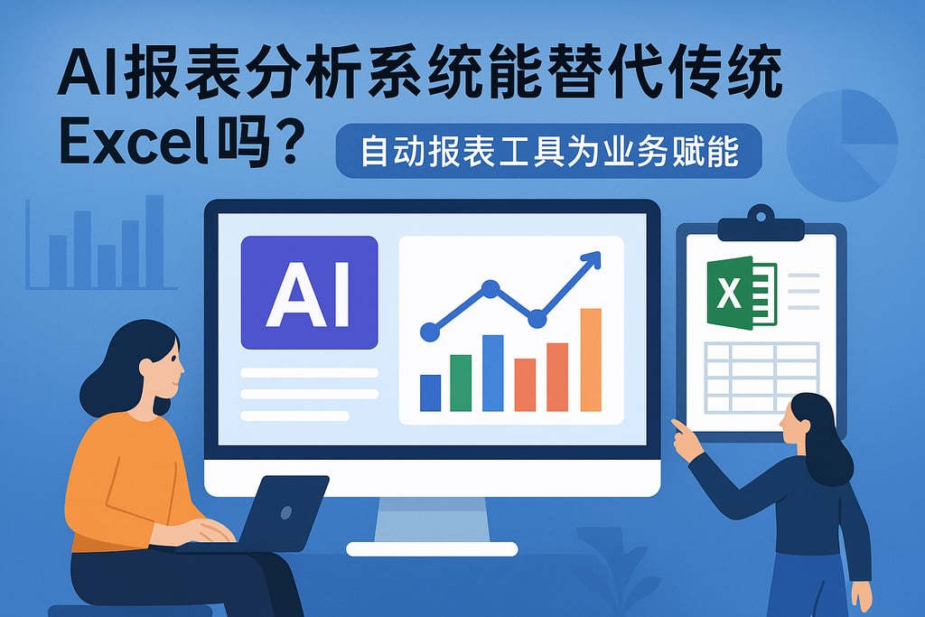 AI报表分析系统能替代传统Excel吗？自动报表工具为业务赋能