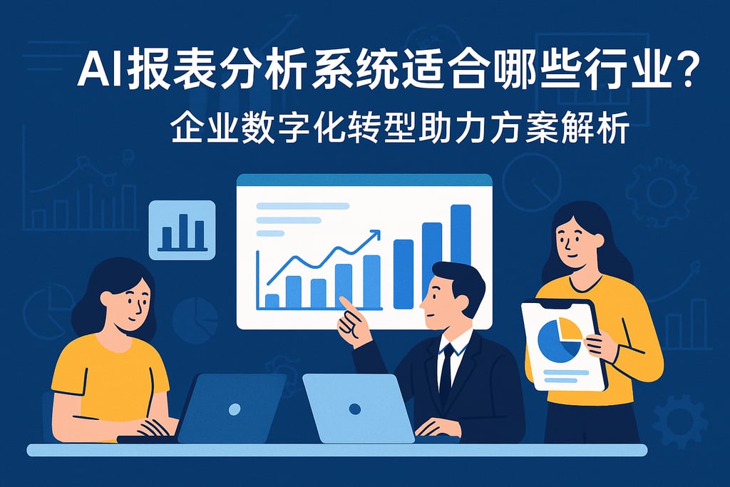 AI报表分析系统适合哪些行业？企业数字化转型助力方案解析