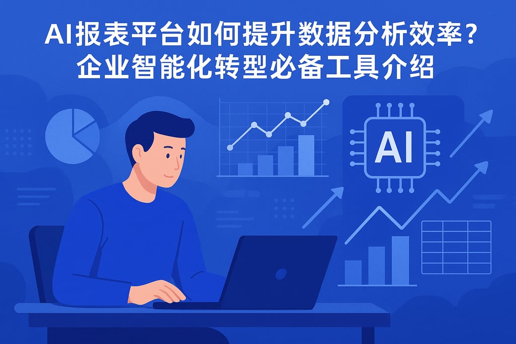 AI报表平台如何提升数据分析效率？企业智能化转型必备工具介绍
