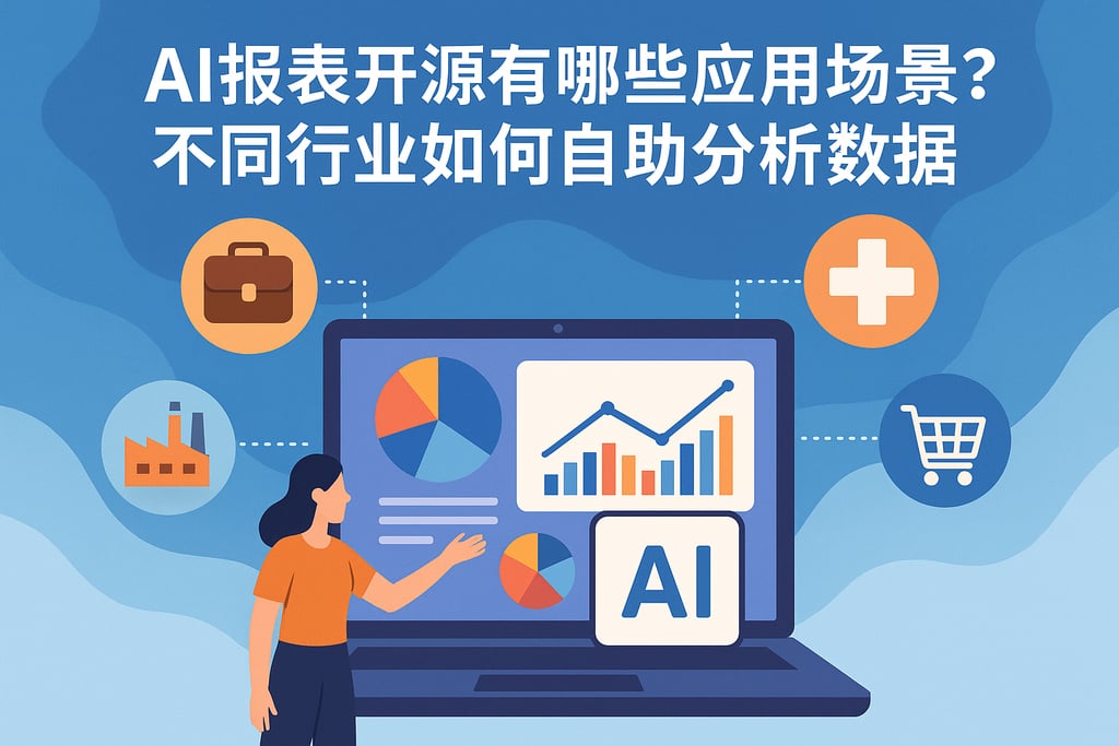 AI报表开源有哪些应用场景？不同行业如何自助分析数据