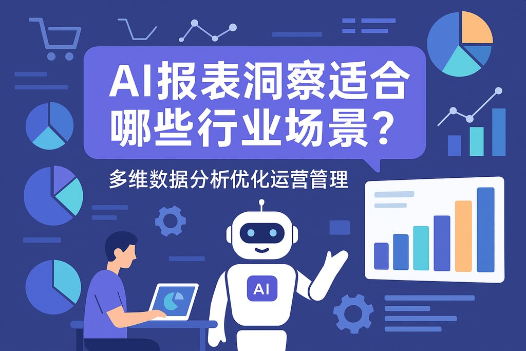 AI报表洞察适合哪些行业场景？多维数据分析优化运营管理