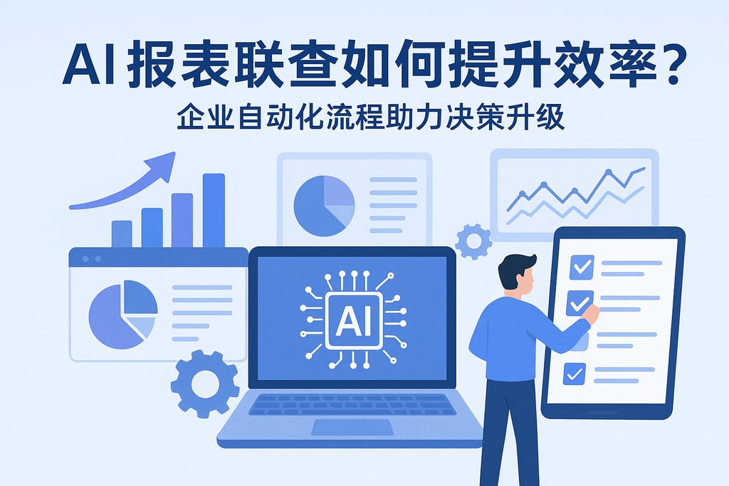 AI报表联查如何提升效率？企业自动化流程助力决策升级