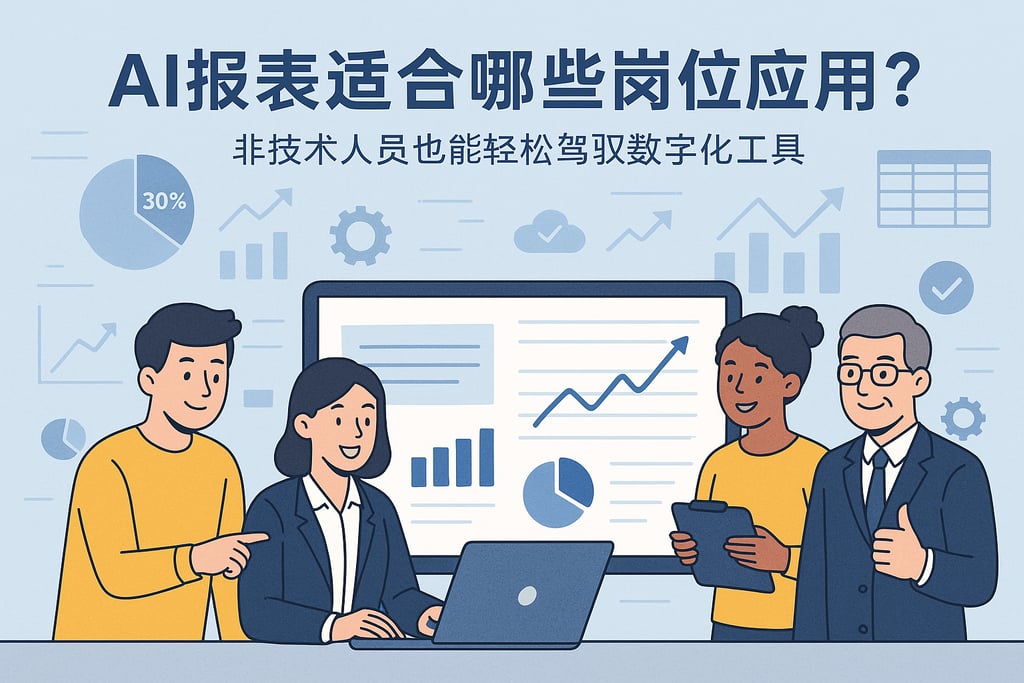 AI报表适合哪些岗位应用？非技术人员也能轻松驾驭数字化工具