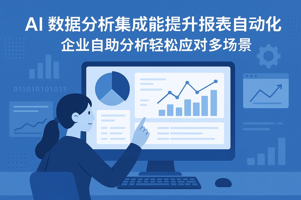 AI数据分析集成能提升报表自动化吗？企业自助分析轻松应对多场景