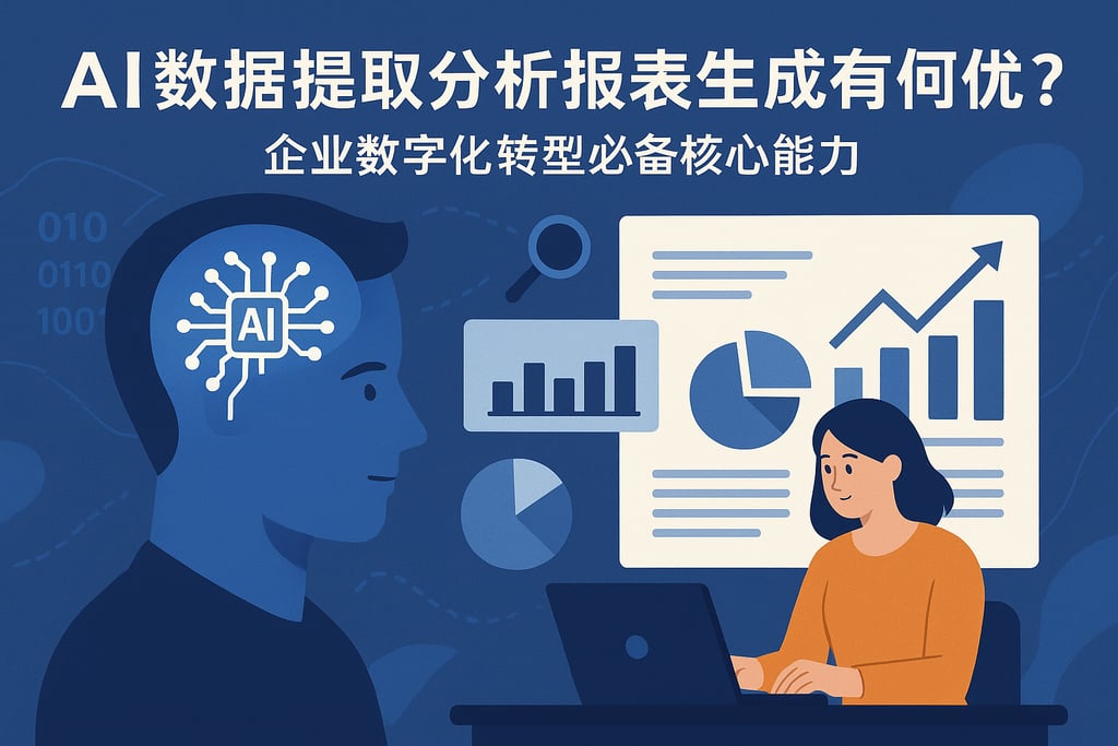 AI数据提取分析报表生成有何优势？企业数字化转型必备核心能力