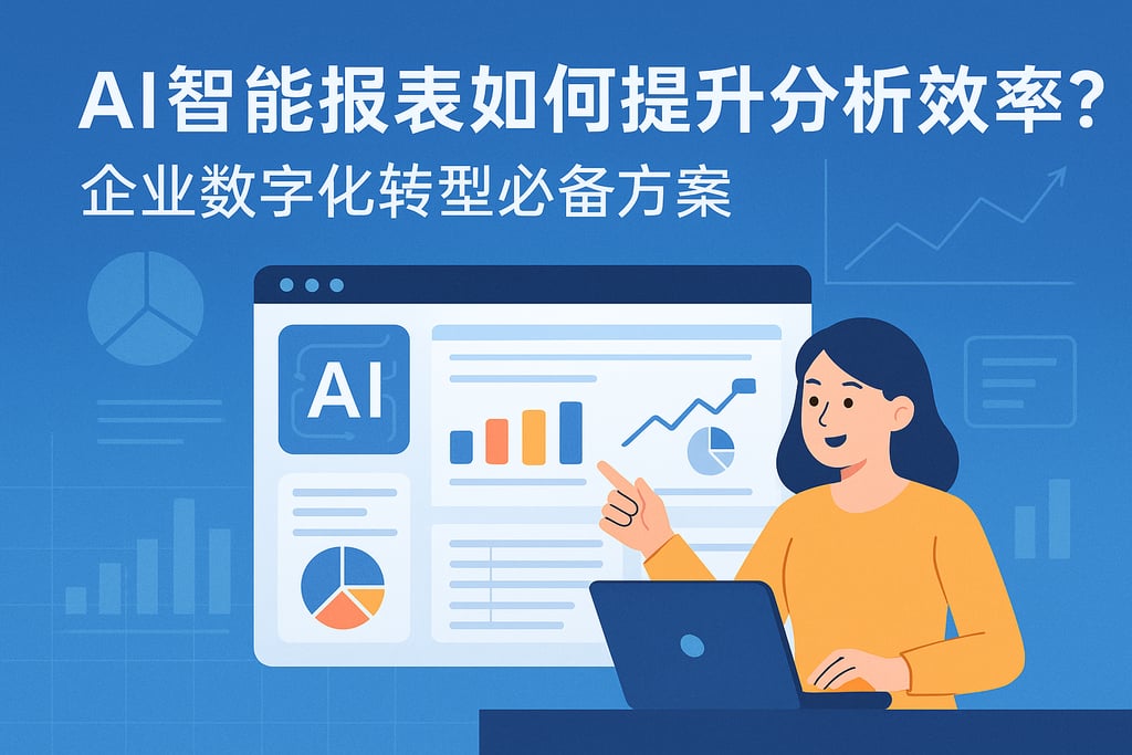 AI智能报表如何提升分析效率？企业数字化转型必备方案