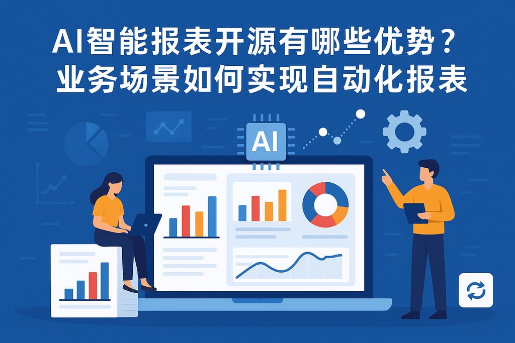 AI智能报表开源有哪些优势？业务场景如何实现自动化报表