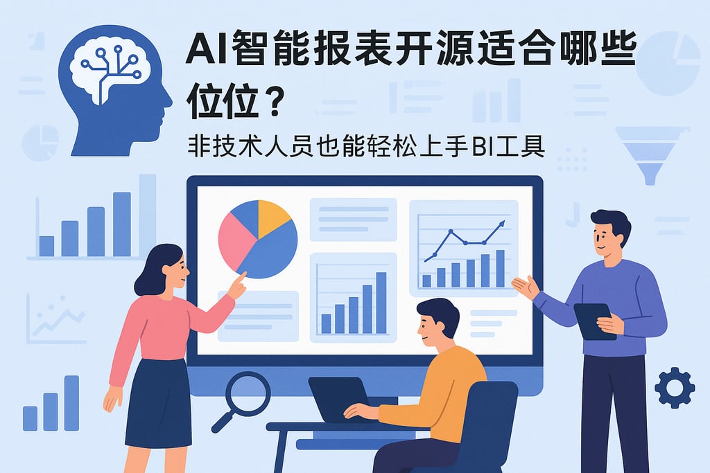 AI智能报表开源适合哪些岗位？非技术人员也能轻松上手BI工具
