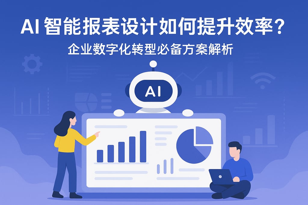AI智能报表设计如何提升效率？企业数字化转型必备方案解析