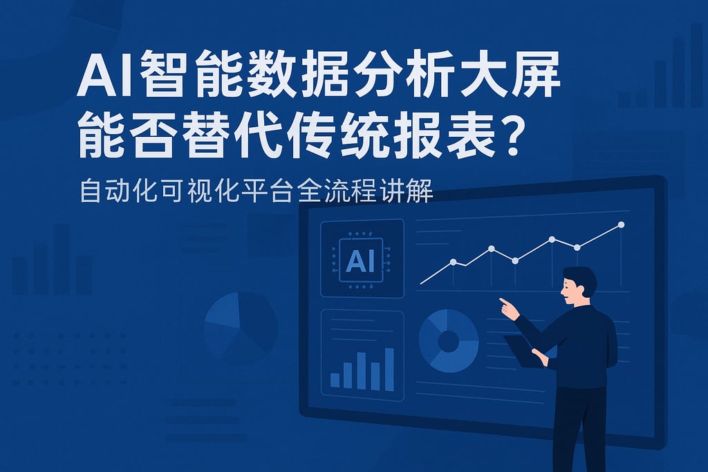 AI智能数据分析大屏能否替代传统报表？自动化可视化平台全流程讲解