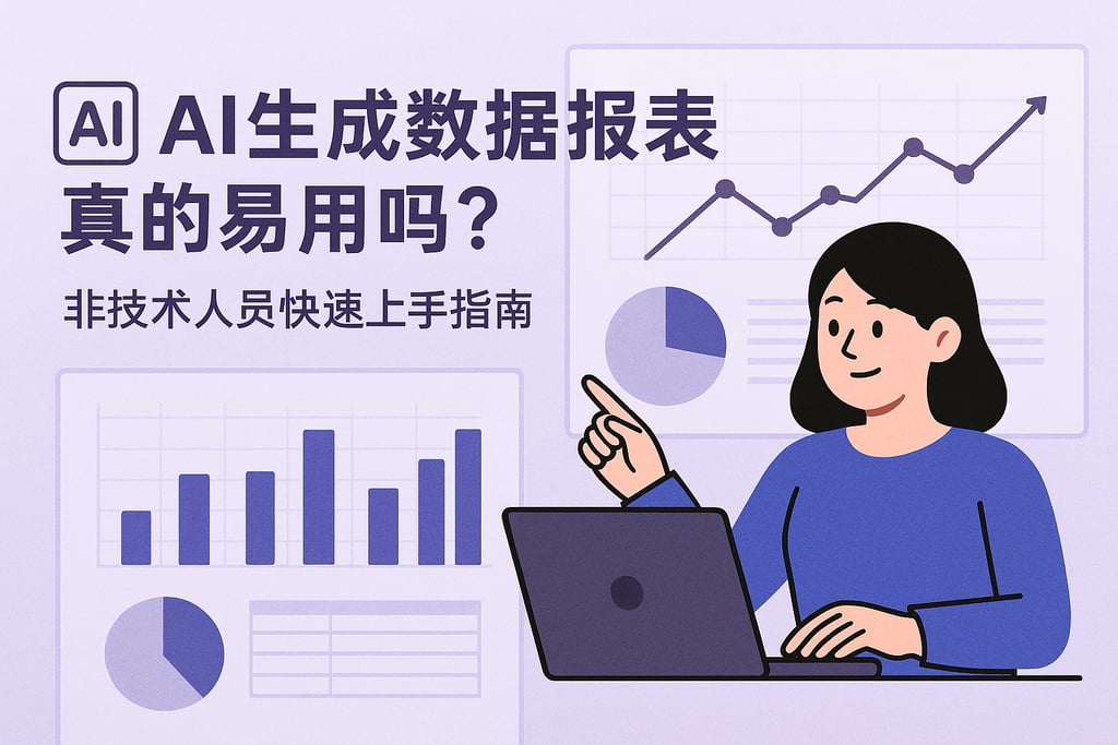 AI生成数据报表真的易用吗？非技术人员快速上手指南