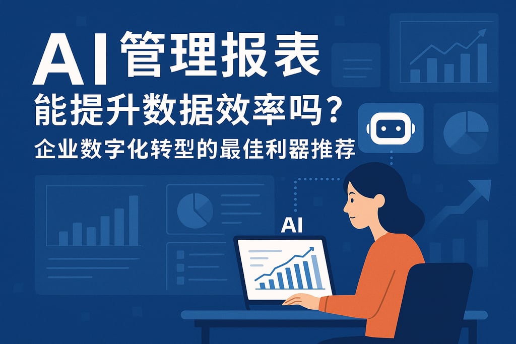 AI管理报表能提升数据效率吗？企业数字化转型的最佳利器推荐