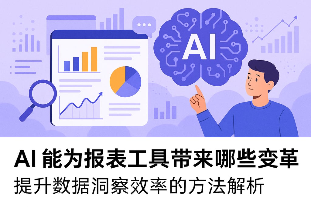 AI能为报表工具带来哪些变革？提升数据洞察效率的方法解析