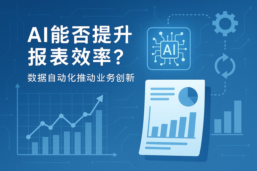 AI能否提升报表效率？数据自动化推动业务创新