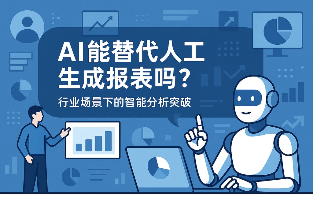 AI能替代人工生成报表吗？行业场景下的智能分析突破