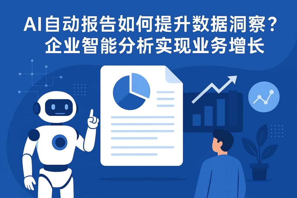 AI自动报告如何提升数据洞察？企业智能分析实现业务增长