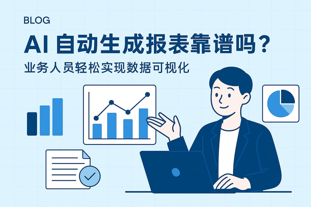 AI自动生成报表靠谱吗？业务人员轻松实现数据可视化