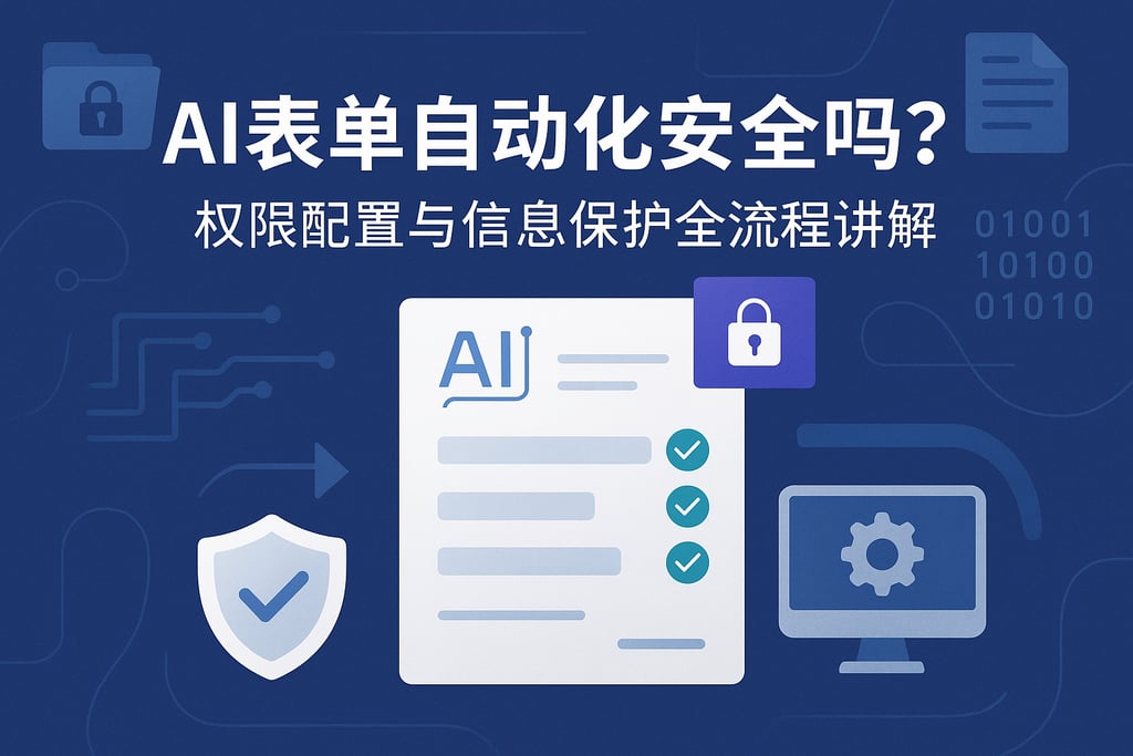 AI表单自动化安全吗？权限配置与信息保护全流程讲解