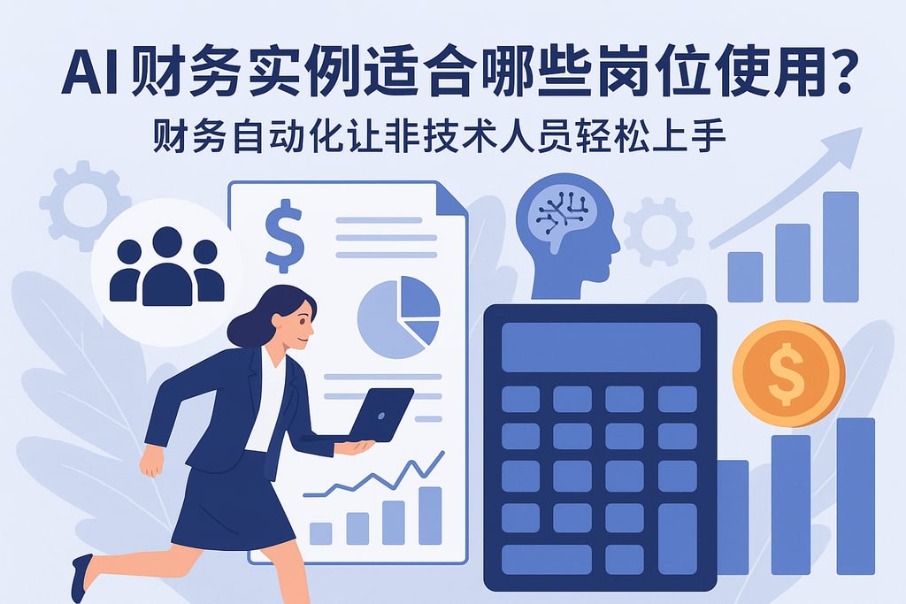 AI财务实例适合哪些岗位使用？财务自动化让非技术人员轻松上手