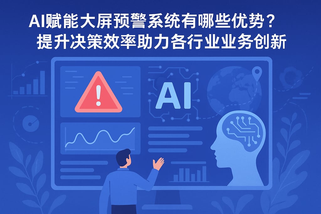AI赋能大屏预警系统有哪些优势？提升决策效率助力各行业业务创新