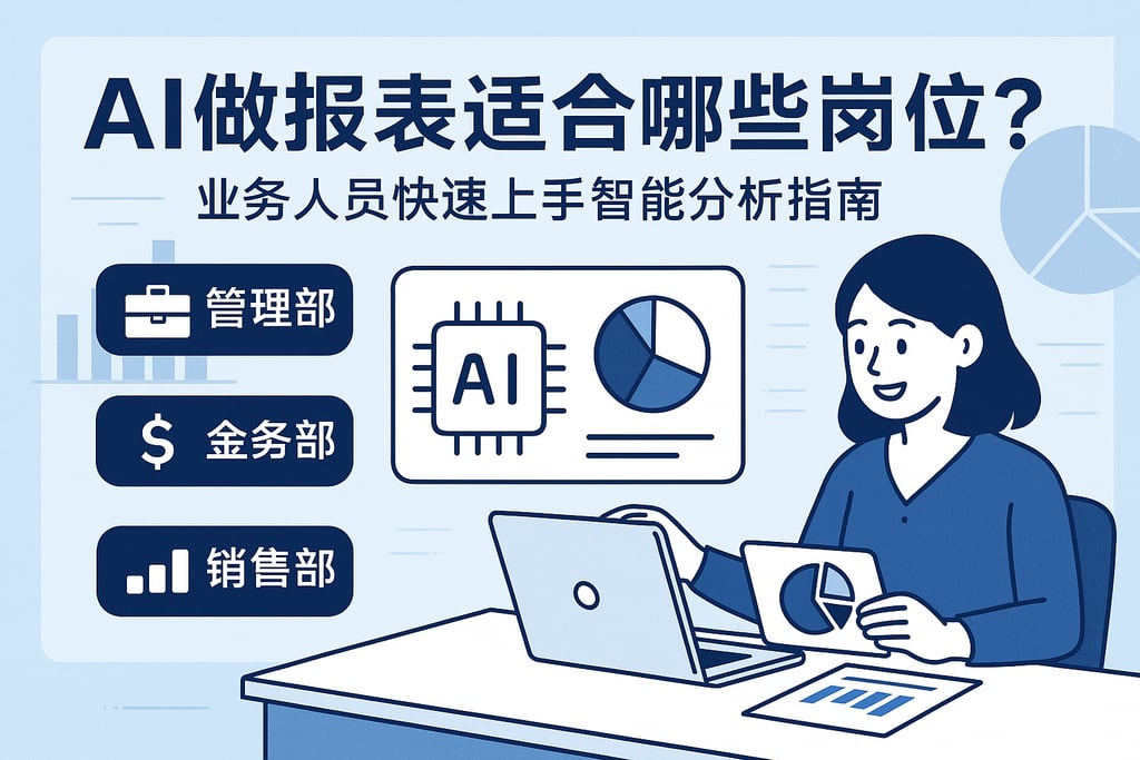 ai做报表适合哪些岗位？业务人员快速上手智能分析指南