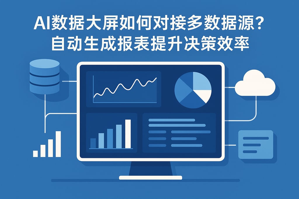 ai数据大屏如何对接多数据源？自动生成报表提升决策效率