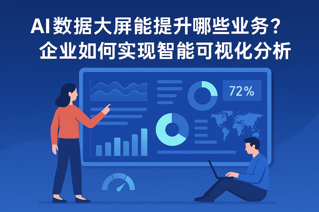 ai数据大屏能提升哪些业务？企业如何实现智能可视化分析