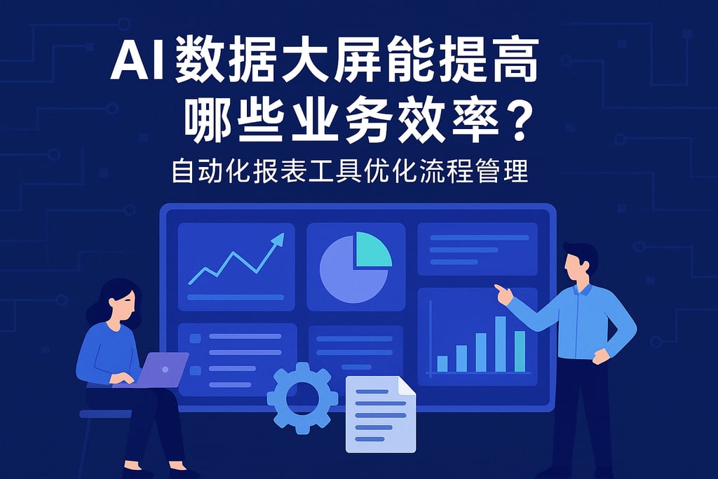 ai数据大屏能提高哪些业务效率？自动化报表工具优化流程管理