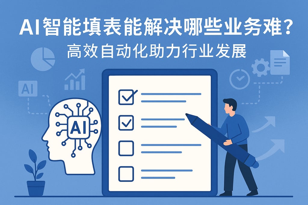 ai智能填表能解决哪些业务难题？高效自动化助力行业发展