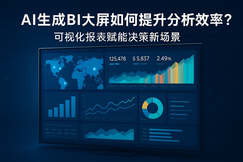 ai生成bi大屏如何提升分析效率？可视化报表赋能决策新场景
