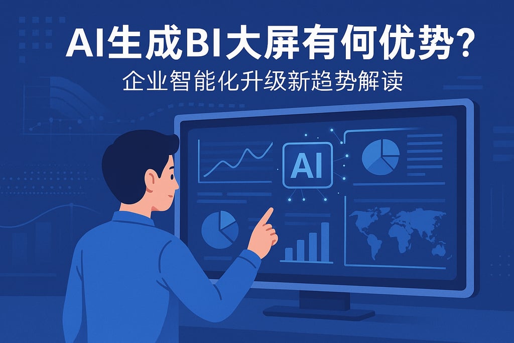 ai生成bi大屏有哪些优势？企业智能化升级新趋势解读