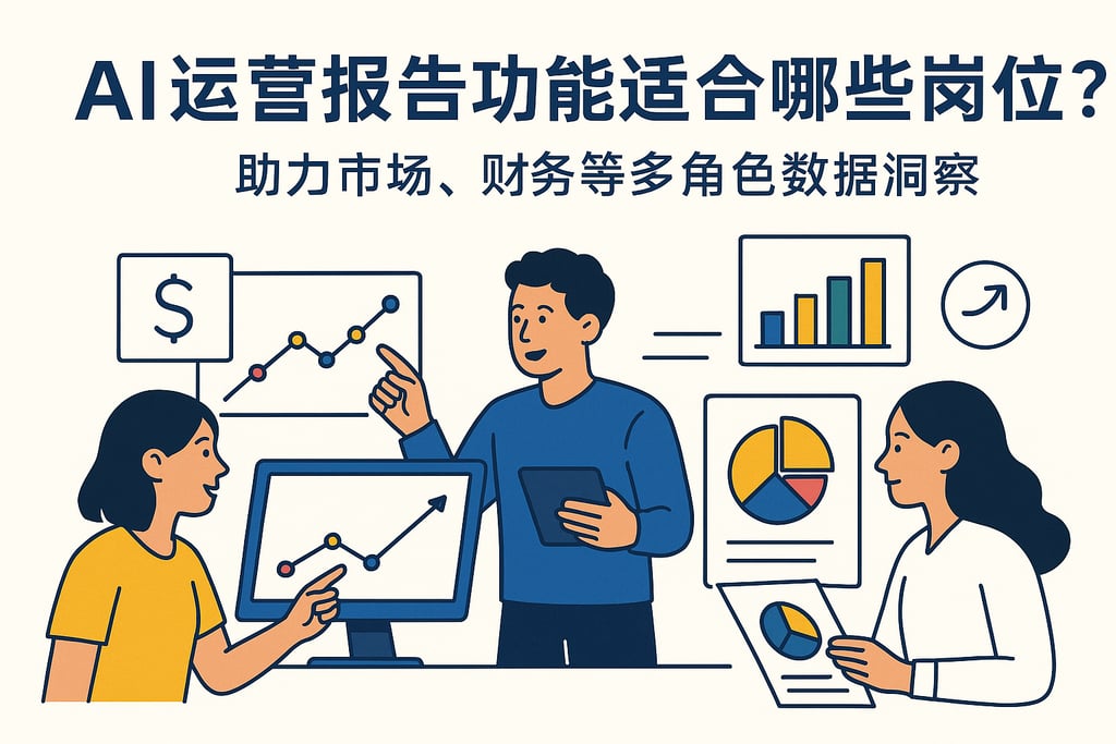 ai运营报告功能适合哪些岗位？助力市场、财务等多角色数据洞察
