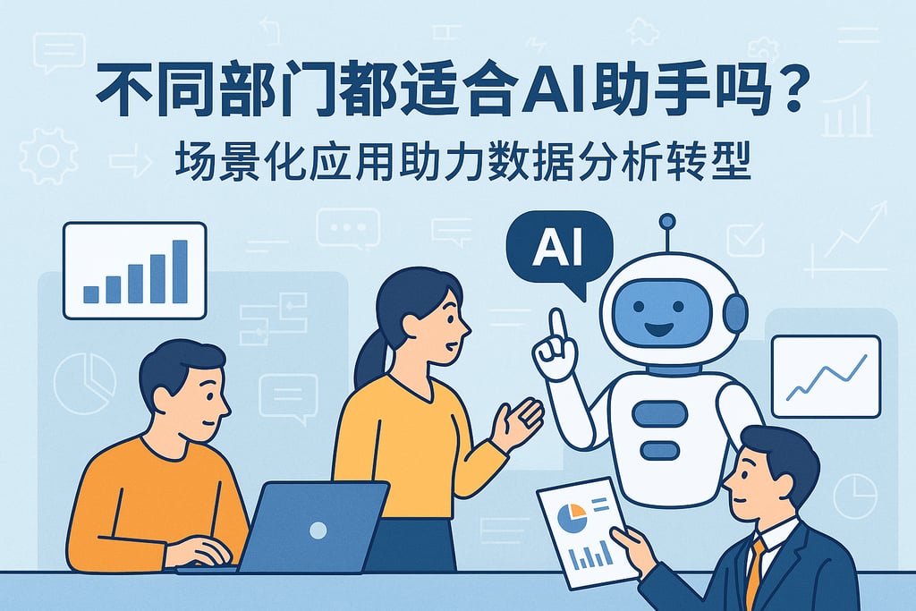 不同部门都适合AI助手吗？场景化应用助力数据分析转型