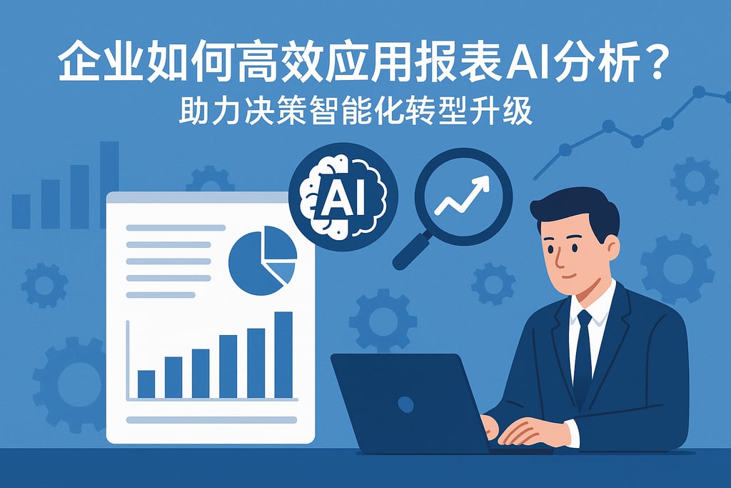 企业如何高效应用报表ai分析？助力决策智能化转型升级