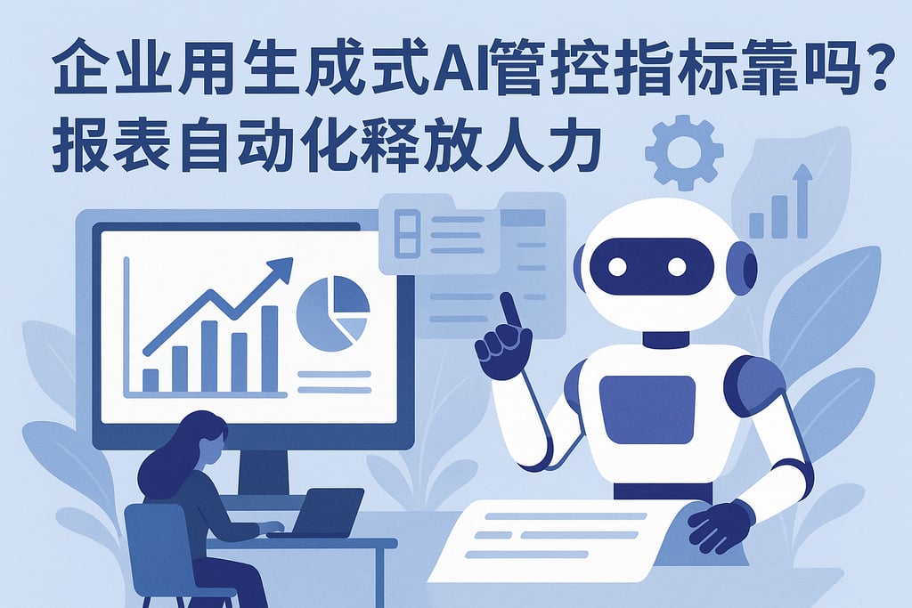 企业用生成式AI管控指标靠谱吗？报表自动化释放人力
