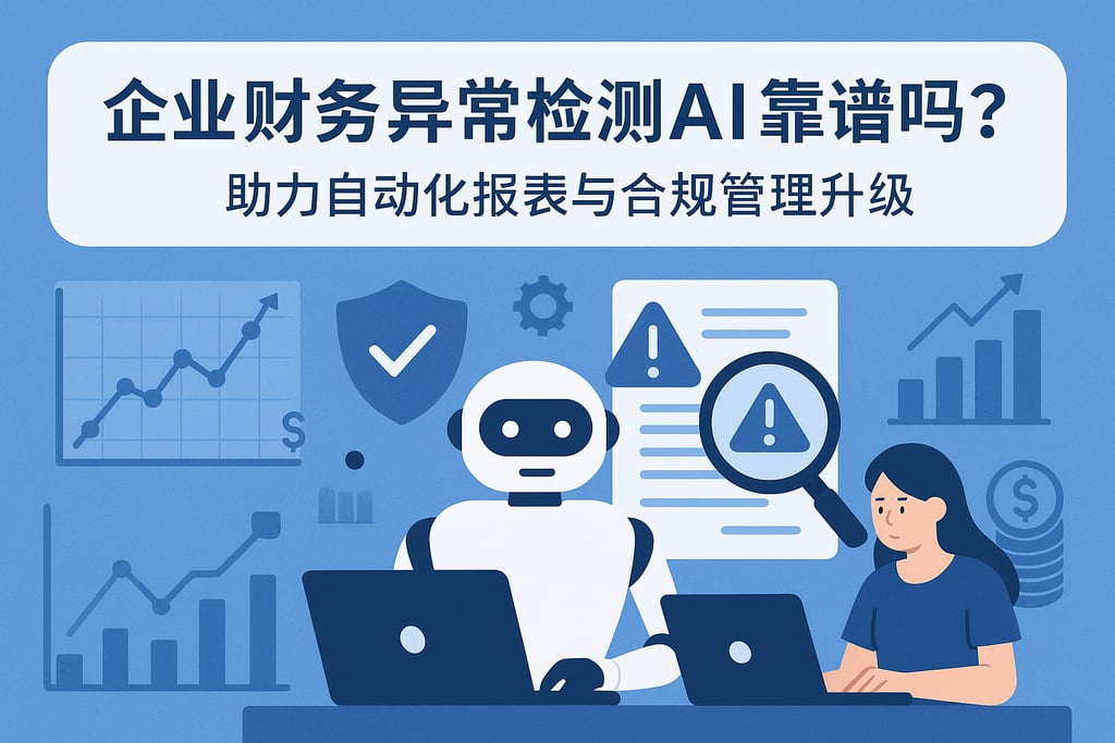 企业财务异常检测AI靠谱吗？助力自动化报表与合规管理升级