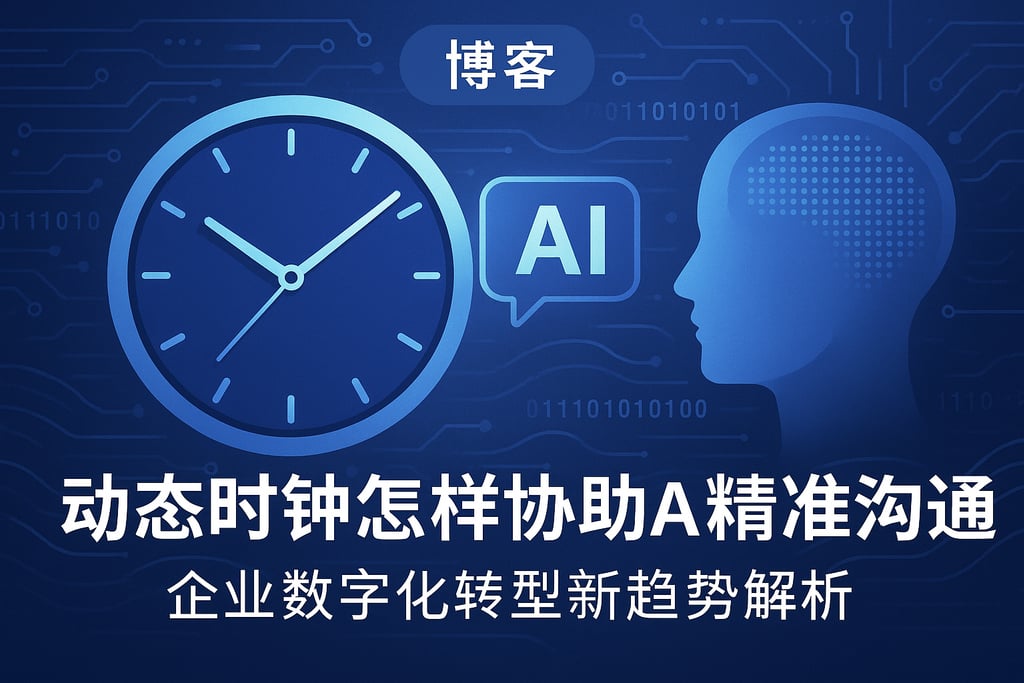 动态时钟怎样协助AI精准沟通？企业数字化转型新趋势解析