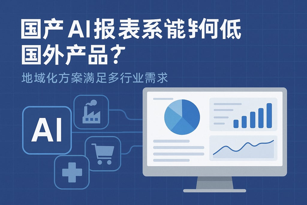 国产AI报表系统能否替代国外产品？本地化方案满足多行业需求