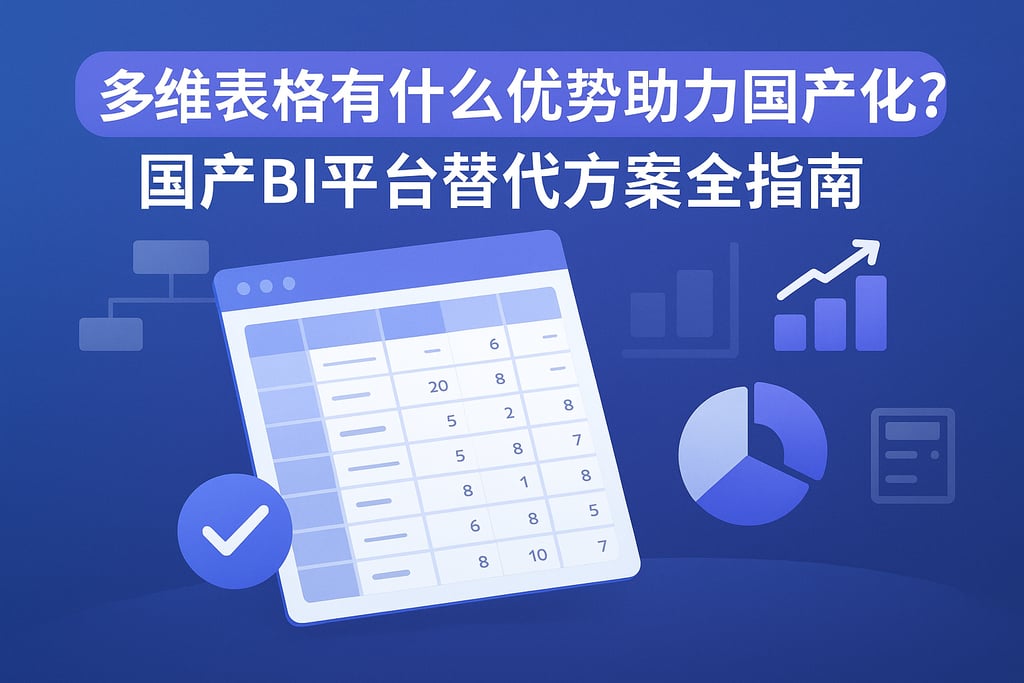 多维表格有什么优势助力国产化？国产BI平台替代方案全指南