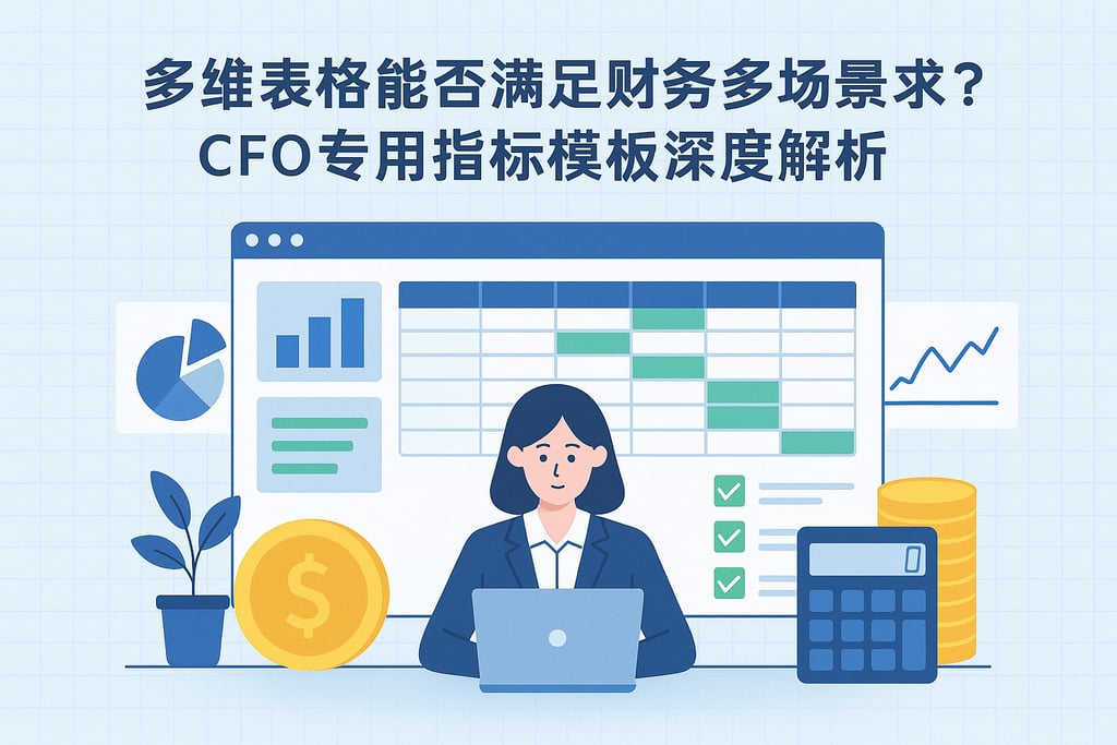 多维表格能否满足财务多场景需求？CFO专用指标模板深度解析