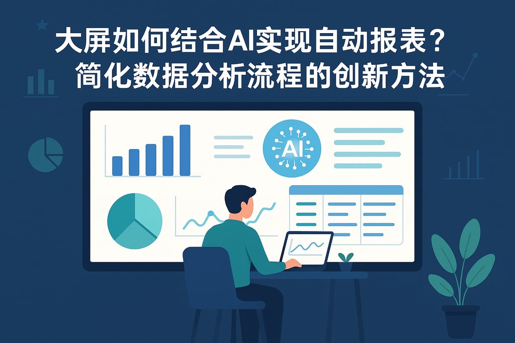 大屏如何结合AI实现自动报表？简化数据分析流程的创新方法